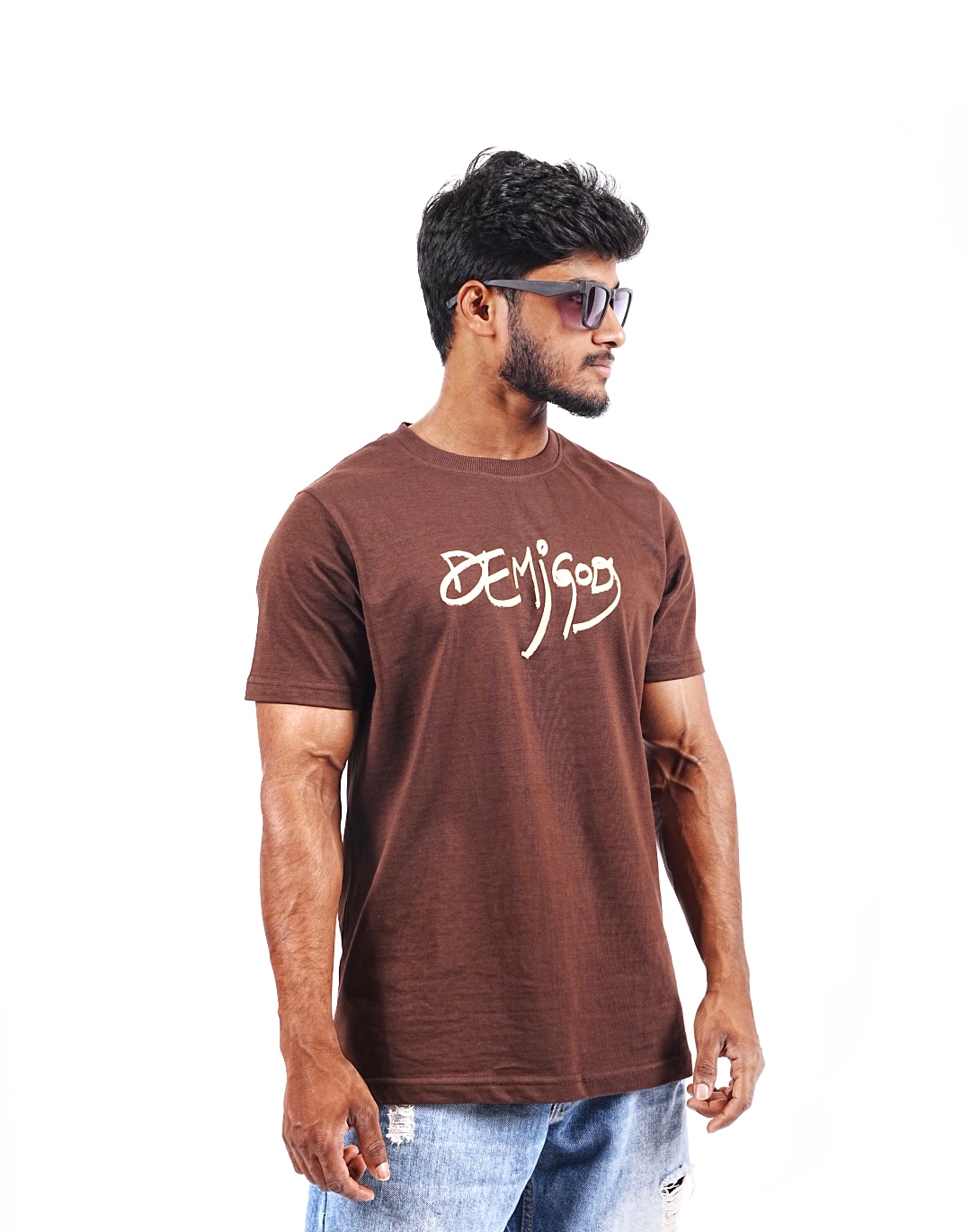Brown Tshirt Unisex- Be water Like - Image 2