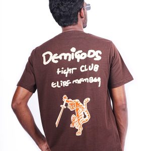 Brown Screen Printed Tshirt