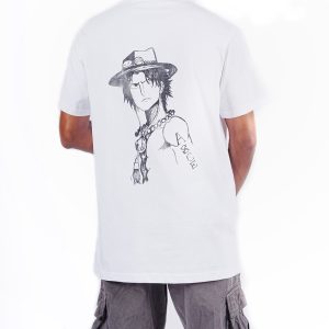 Ace Tribute White Screen Printed Tshirt