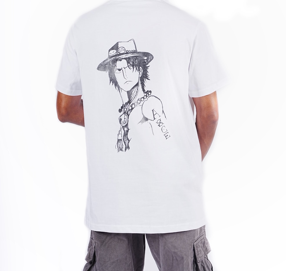 Ace Tribute White Screen Printed Tshirt
