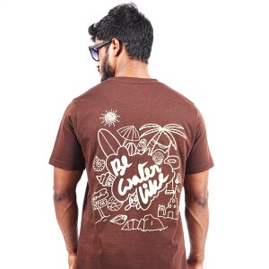 Brown Tshirt Unisex- Be water Like